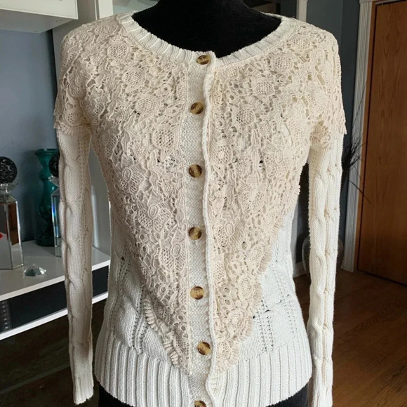 Finn & Clover Crochet Sweater - Picture 1 of 7
